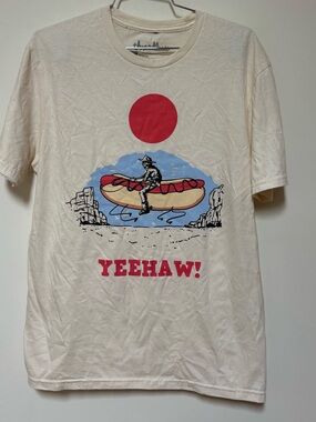 Brand New Threadless Hot Dog Cowboy Tshirt Size Medium